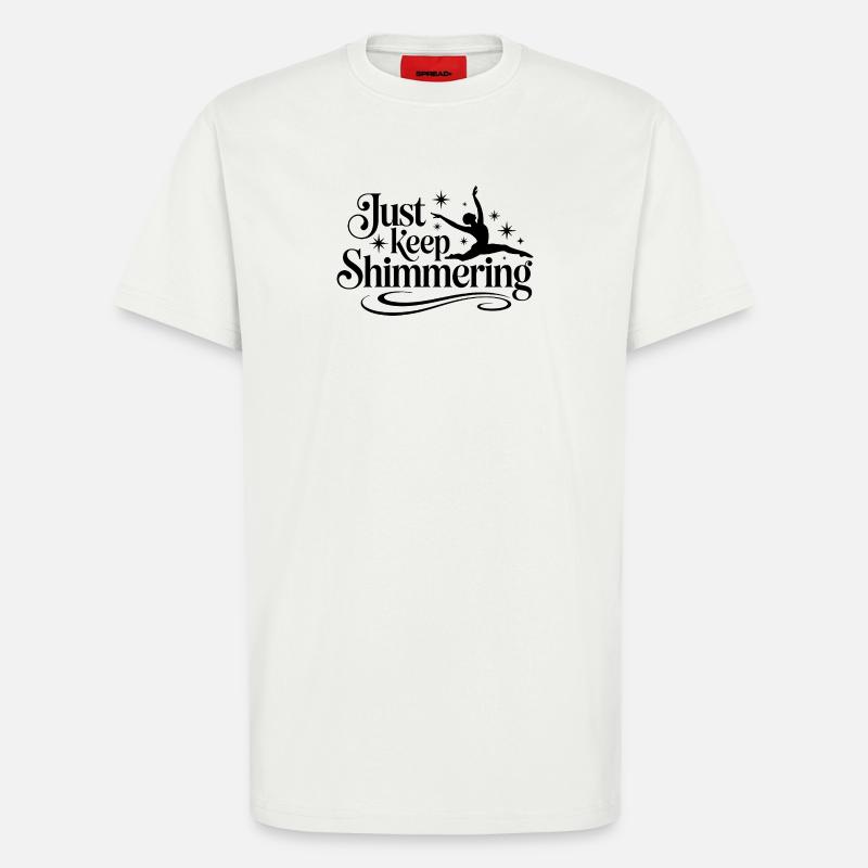 Schimmern Sie einfach weiter Synchronschwimmer - T-Shirt - made by SPREAD - OFF WHITE