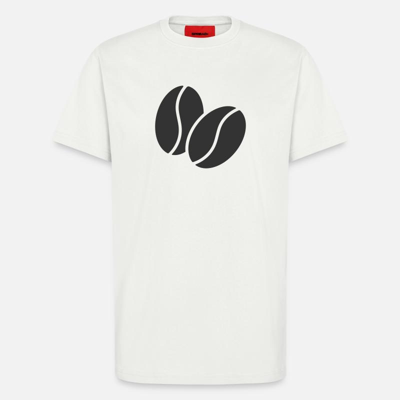 Artistic Coffee Bean Pattern logo icon - T-Shirt - made by SPREAD - OFF WHITE