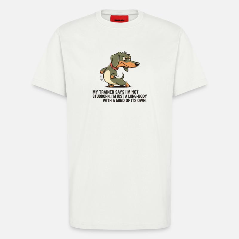 Langkörper mit eigenem Kopf - T-Shirt - made by SPREAD - OFF WHITE