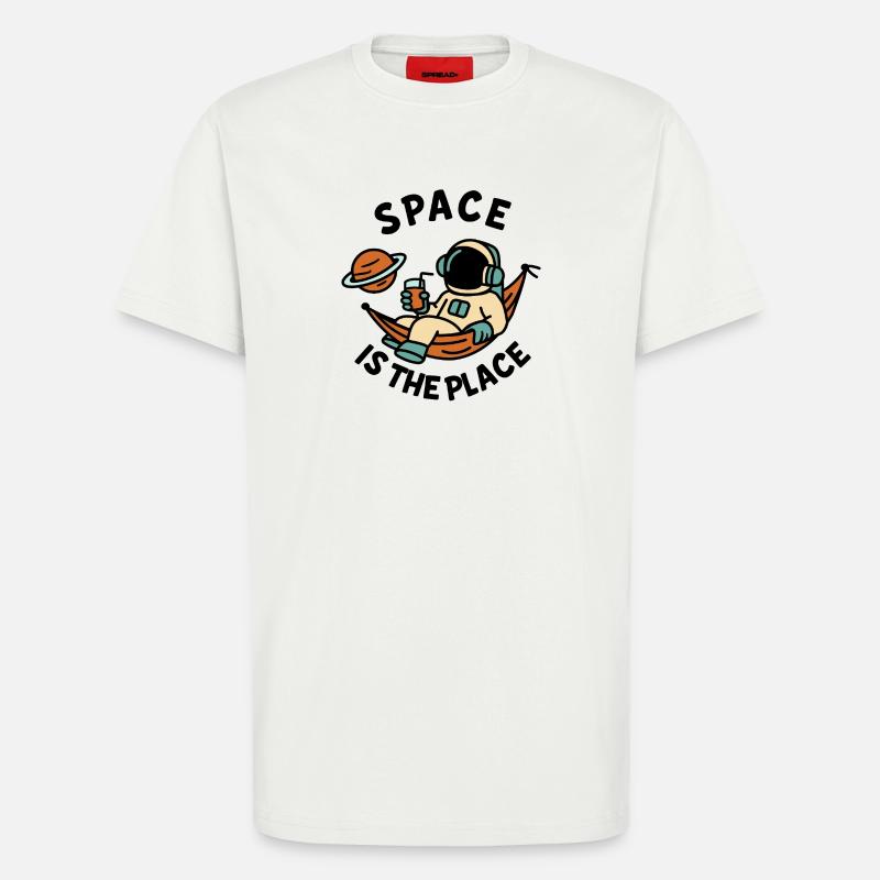 Space Explorer Astronaut Entspannendes Design - T-Shirt - made by SPREAD - OFF WHITE