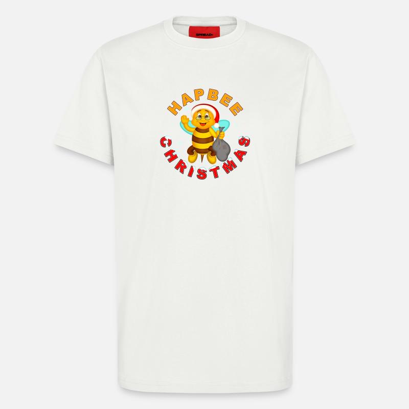 HAPBEE Weihnachten mit Text 2 - T-Shirt - made by SPREAD - OFF WHITE