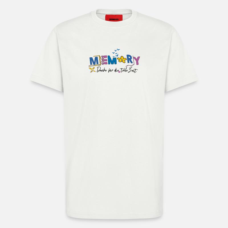 Memory schön war die Zeit - T-Shirt - made by SPREAD - OFF WHITE
