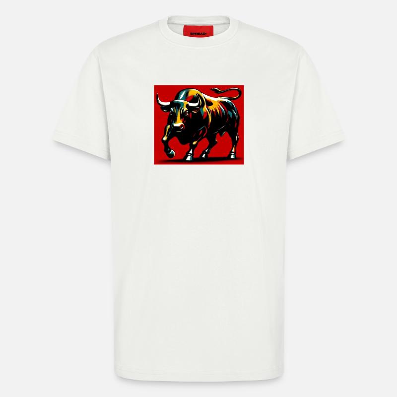 bull - T-Shirt - made by SPREAD - OFF WHITE