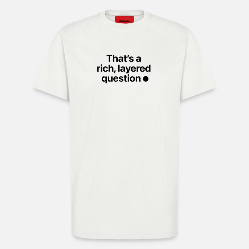 C’est une question riche et complexe - T-shirt bio décontracté fabriqué en UE - OFF WHITE