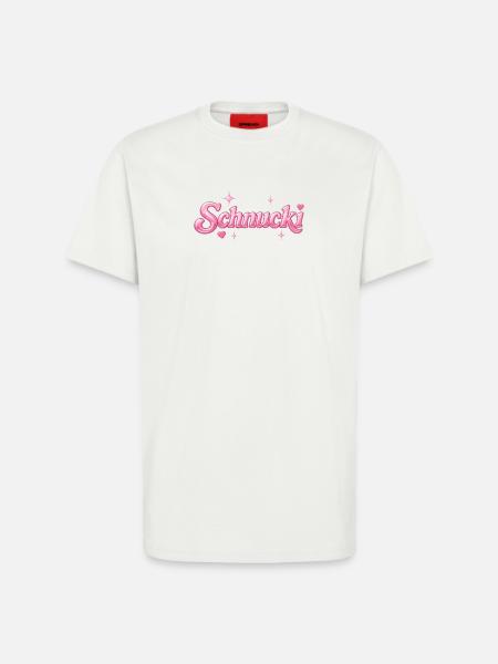 schnucki / Conception Y2K - T-shirt bio décontracté fabriqué en UE - OFF WHITE
