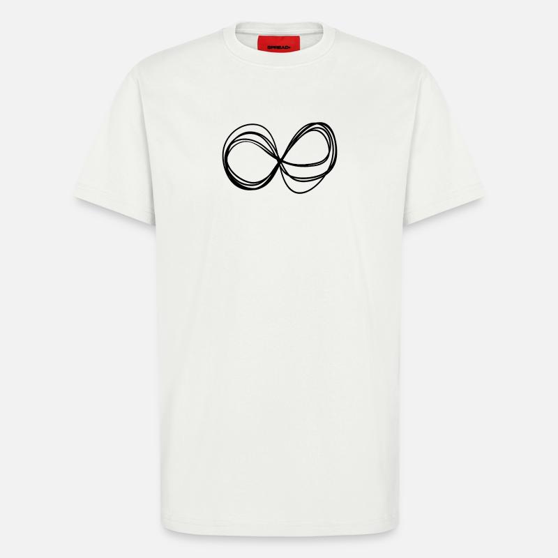 Abstrakt, unendlich, unendlich, immer anders - T-Shirt - made by SPREAD - OFF WHITE