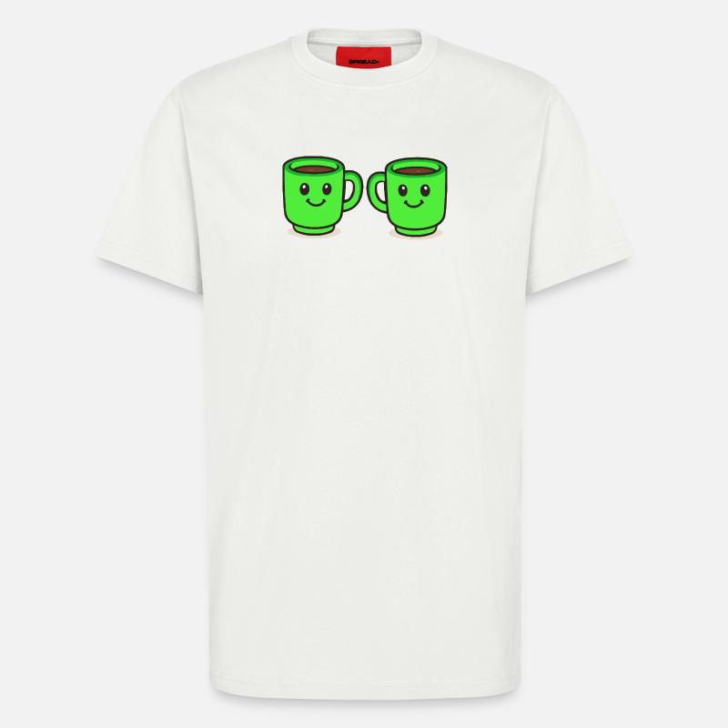 kaffeetasse-kaffee-2 - T-Shirt - made by SPREAD - OFF WHITE