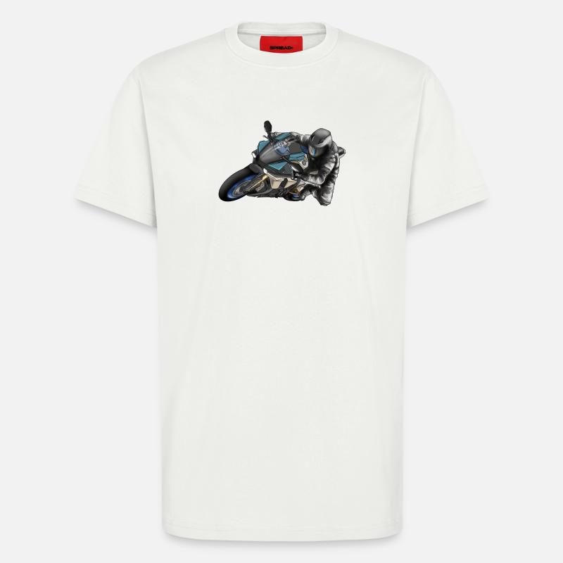 Adrenalin Motorrad Racing Design - T-Shirt - made by SPREAD - OFF WHITE