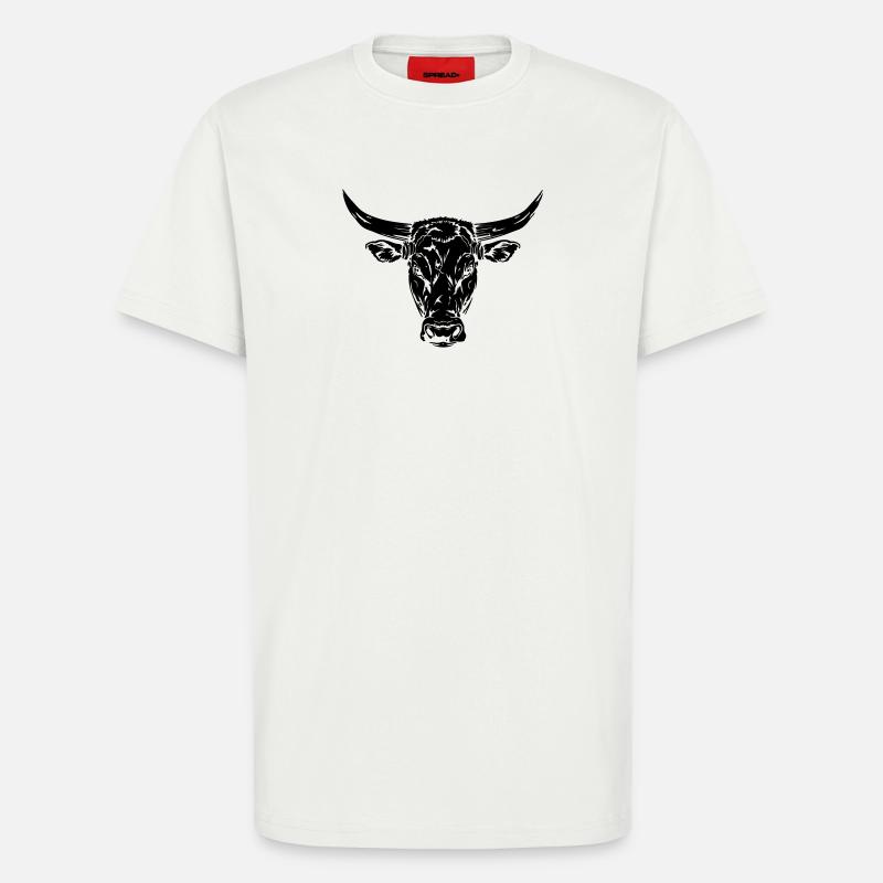 Bull - T-Shirt - made by SPREAD - OFF WHITE