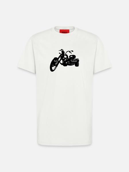 Trike - T-shirt bio décontracté fabriqué en UE - OFF WHITE