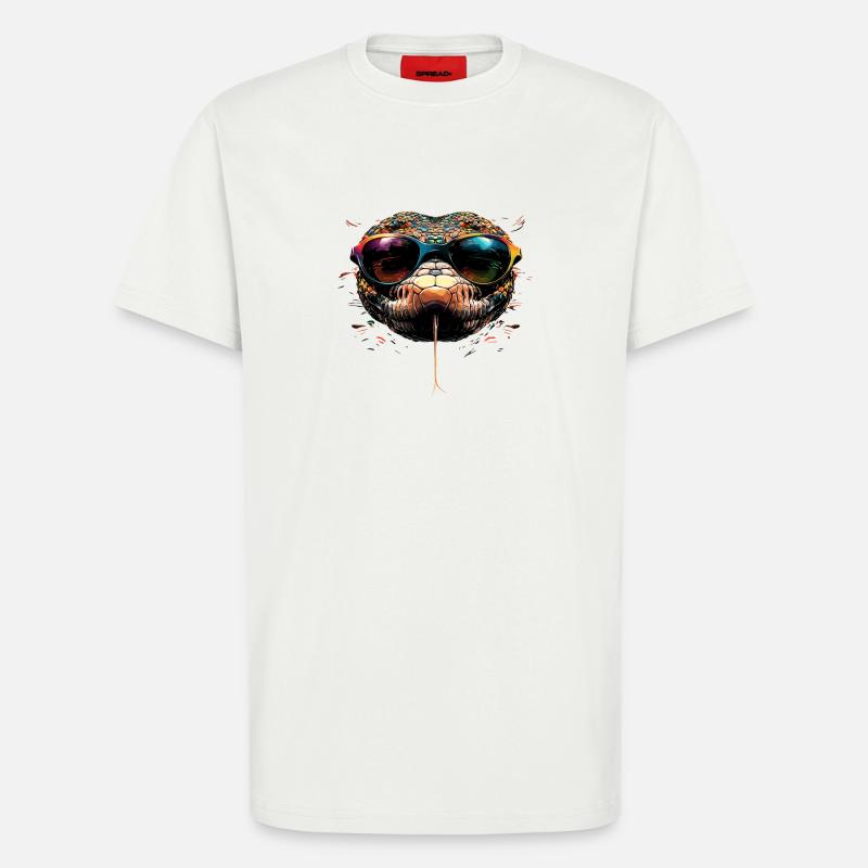 snake, python, cobra, rattlesnake, snakes - T-Shirt - made by SPREAD - OFF WHITE