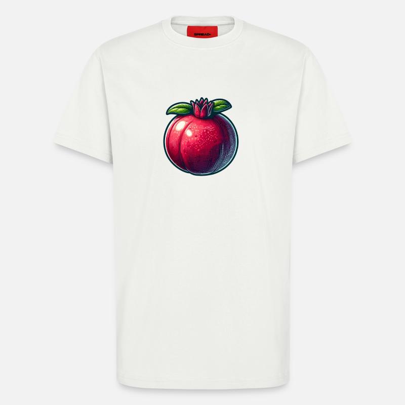 Pomegranate with Bright Modern Patterns - T-Shirt - made by SPREAD - OFF WHITE
