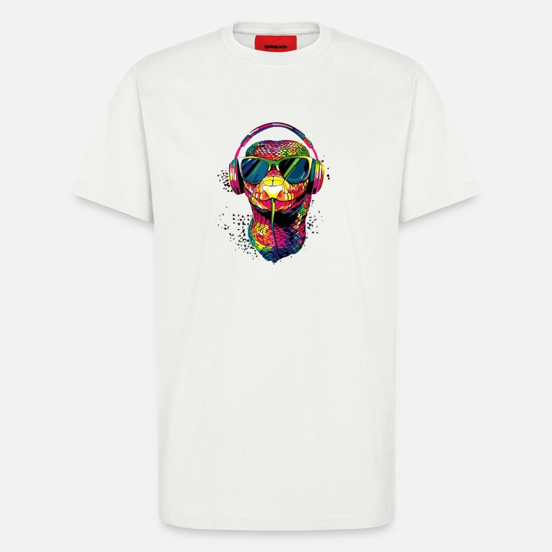 snake, python, cobra, rattlesnake, snakes - T-Shirt - made by SPREAD - OFF WHITE