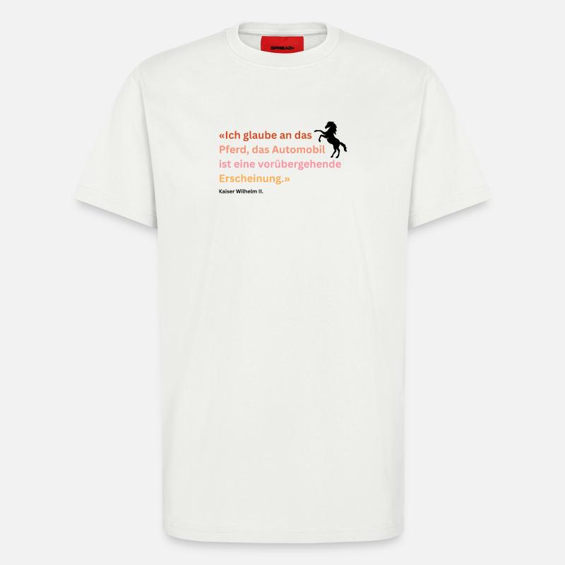 "Ich glaube an das Pferd" - T-Shirt - made by SPREAD - OFF WHITE