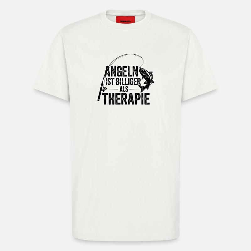 Angler Geschenk Perfekte Geschenkidee - T-Shirt - made by SPREAD - OFF WHITE