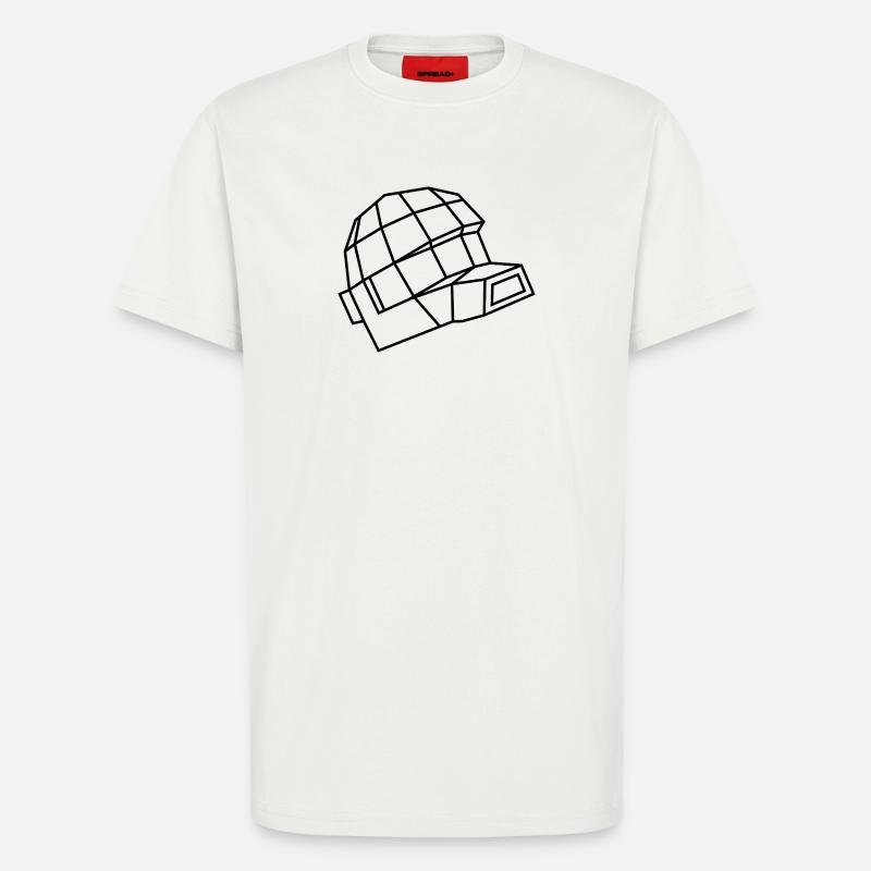 Daft Helm – Electro, Dance & Robot Style - T-Shirt - made by SPREAD - OFF WHITE