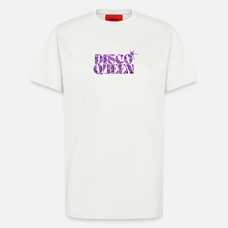 Disco Queen Glitter Pattern - T-Shirt - made by SPREAD - OFF WHITE
