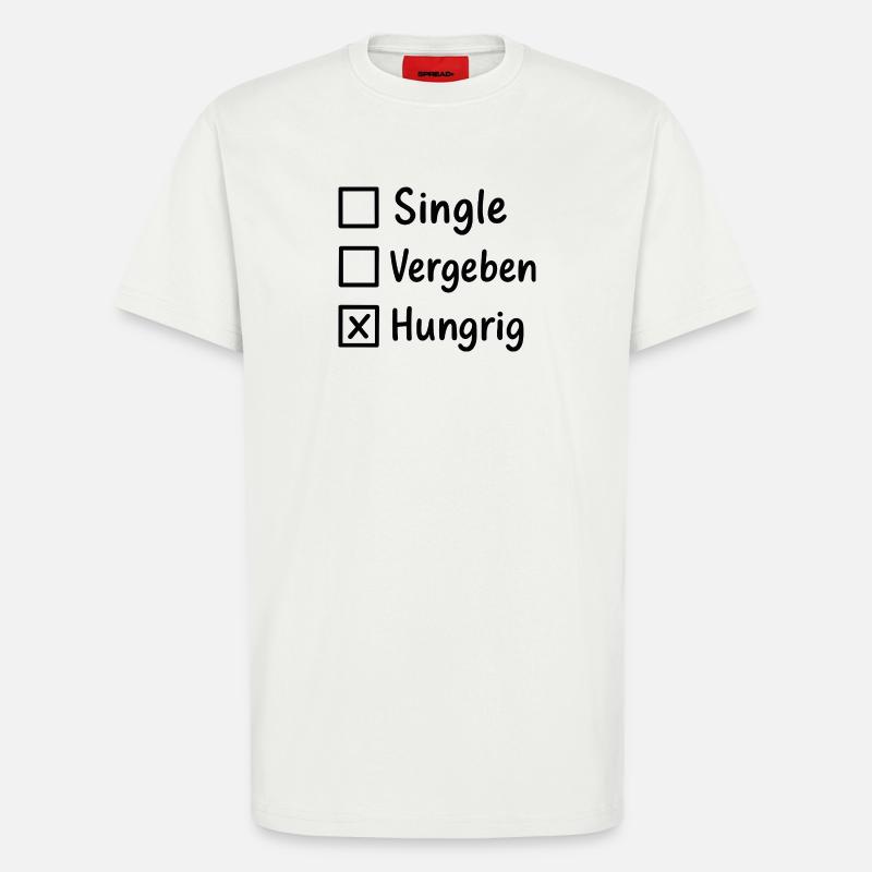 Hungrig Checkbox Typo Statement - T-Shirt - made by SPREAD - OFF WHITE