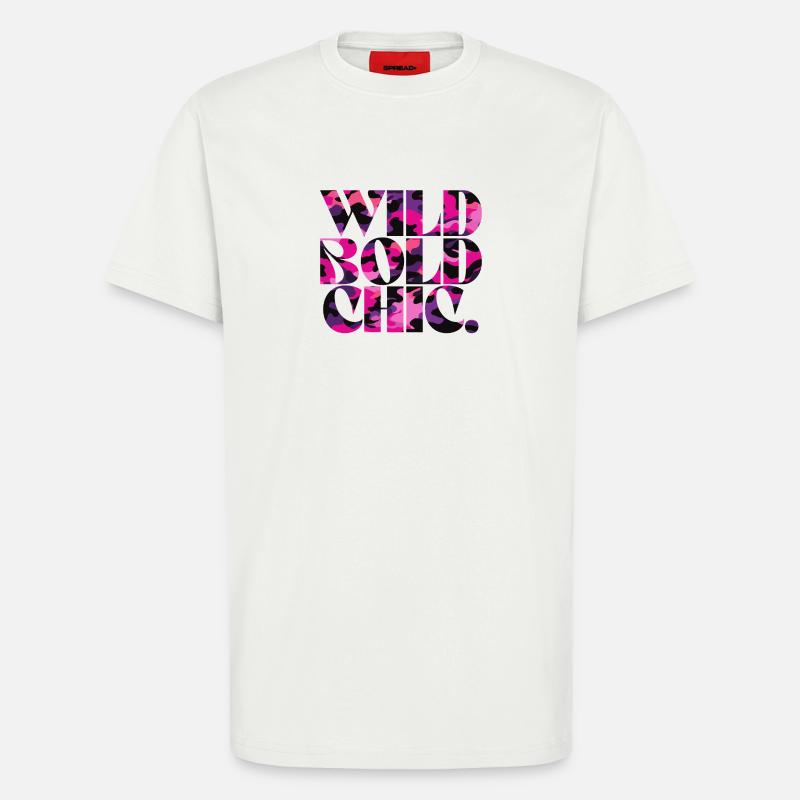Wild Bold Chic Camo Pattern Design - T-Shirt - made by SPREAD - OFF WHITE