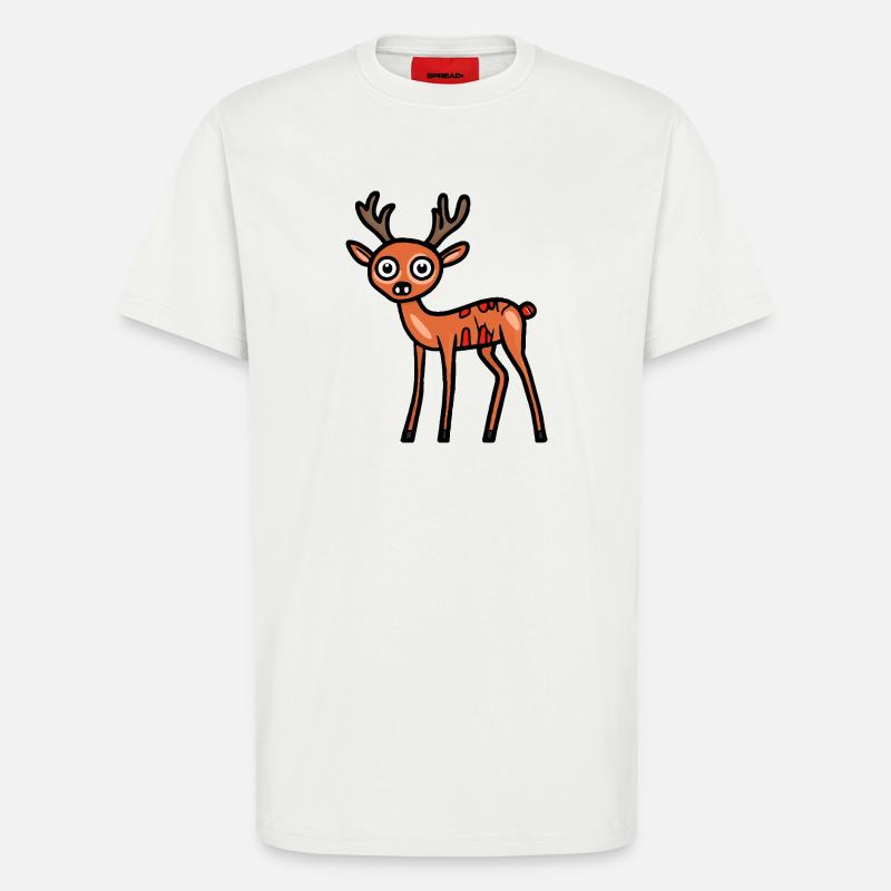 Deer Halloween Comic Funny - T-Shirt - made by SPREAD - OFF WHITE