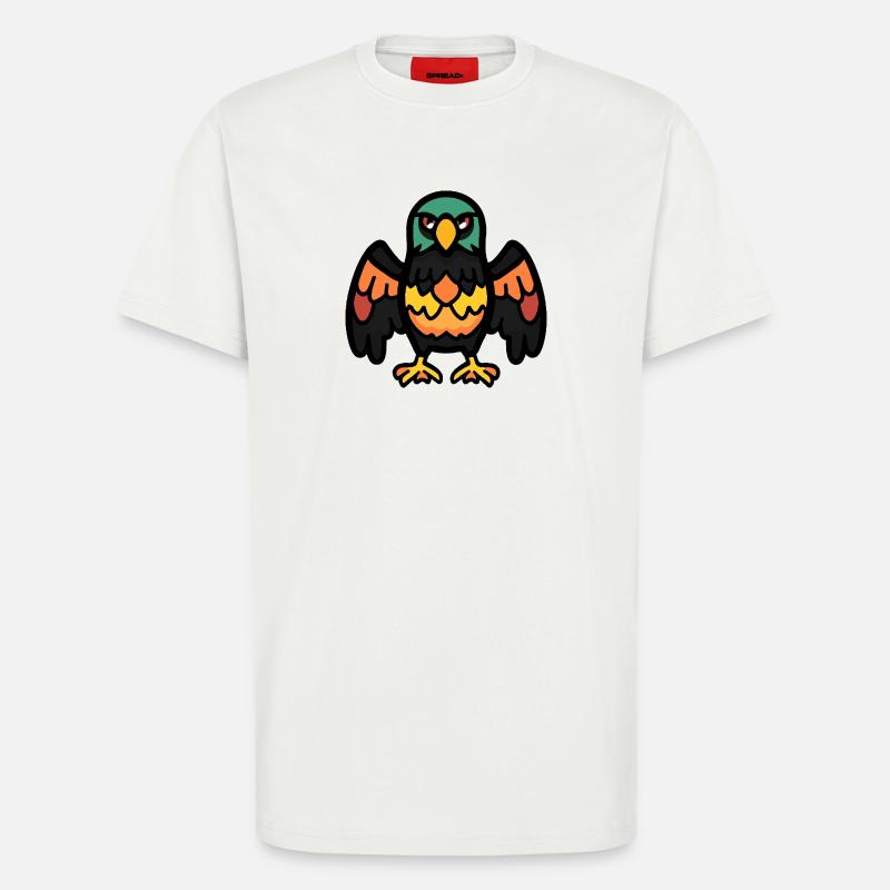 Adler Halloween Comic Lustig - T-Shirt - made by SPREAD - OFF WHITE