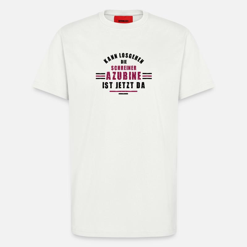 Trainee carpenter apprenticeship carpenter training - T-Shirt - made by SPREAD - OFF WHITE