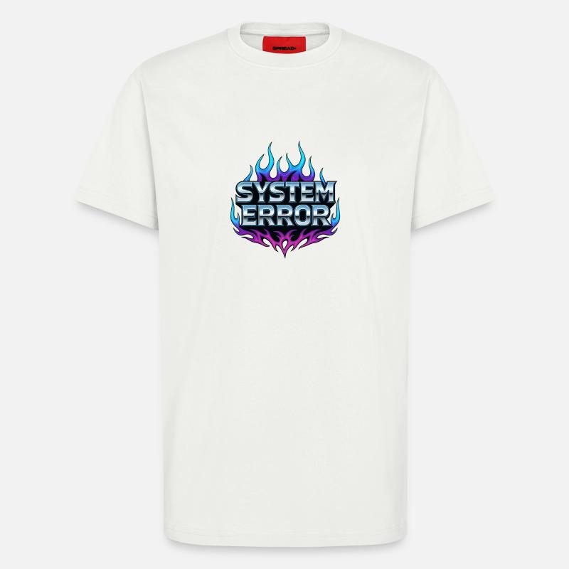 Flame Graphics System Error - T-Shirt - made by SPREAD - OFF WHITE