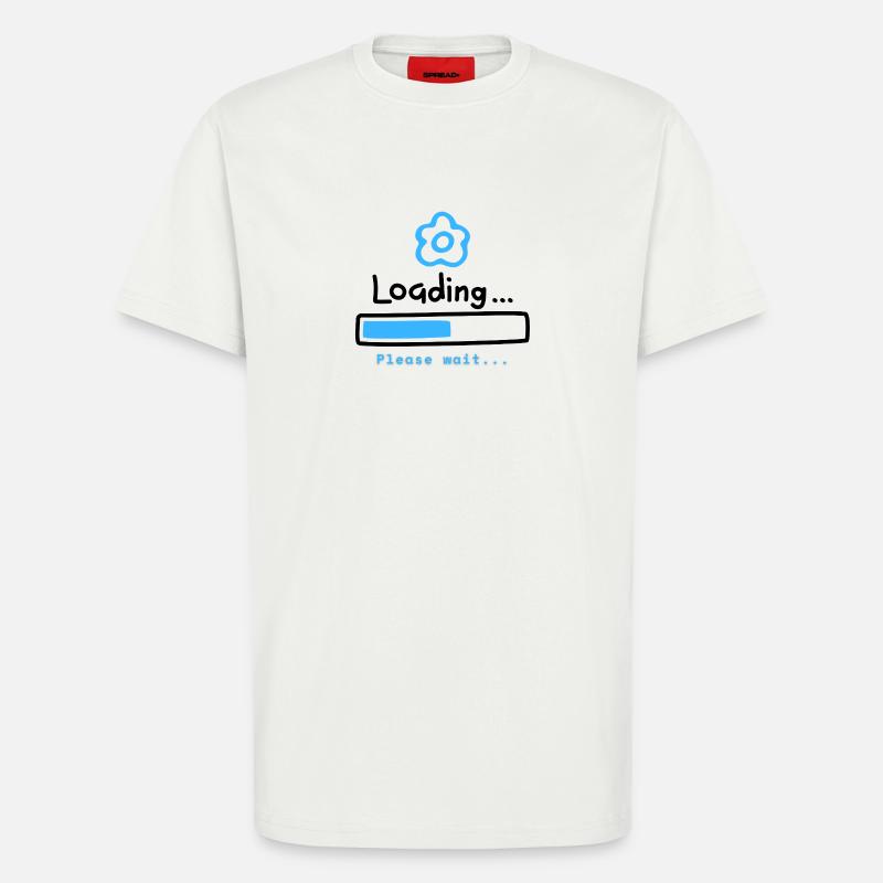 Blue Bloom Loading Icon - T-Shirt - made by SPREAD - OFF WHITE