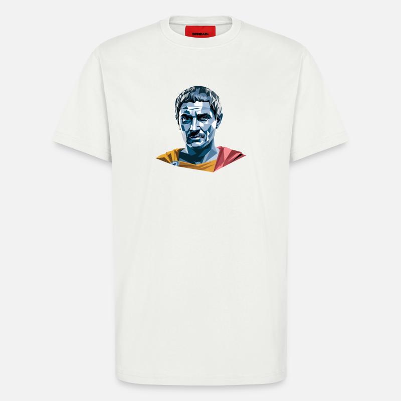 Caesar - Cool History Logo - T-Shirt - made by SPREAD - OFF WHITE