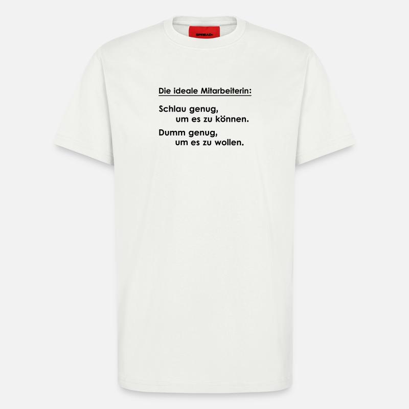 L’employé idéal - T-shirt bio décontracté fabriqué en UE - OFF WHITE