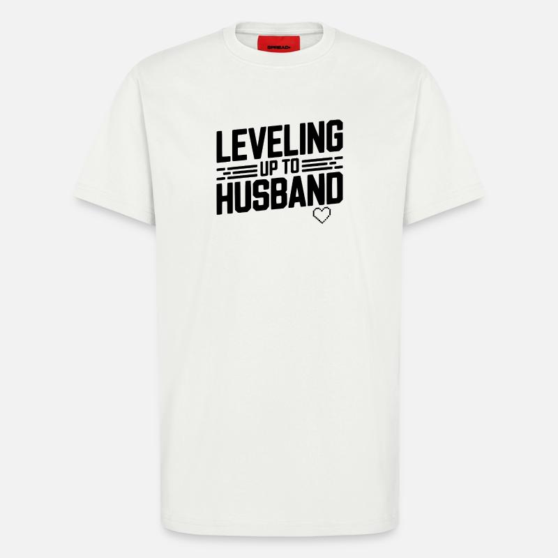 Aufleveln Zum Ehemann - T-Shirt - made by SPREAD - OFF WHITE