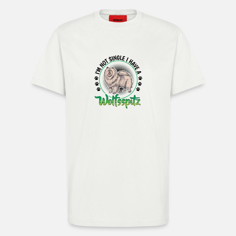 Wolfspitz not single German Wolfspitz - T-Shirt - made by SPREAD - OFF WHITE