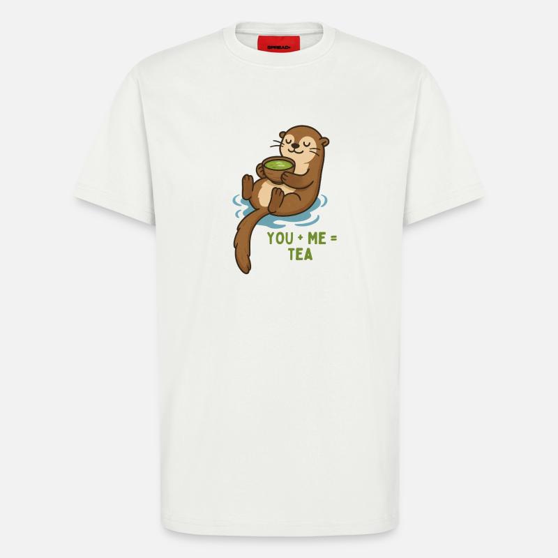 Otter tee Duo Du & Ich - T-Shirt - made by SPREAD - OFF WHITE