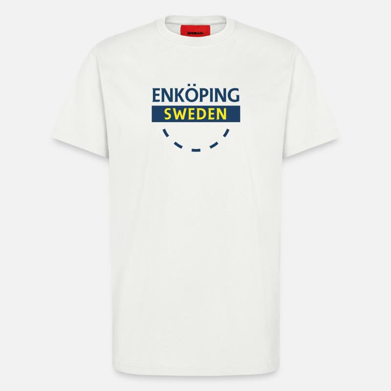 Enköping Schweden Schildabzeichen - T-Shirt - made by SPREAD - OFF WHITE