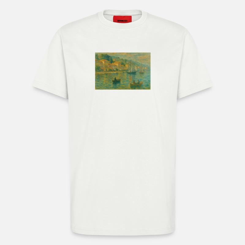 Hafenimpression Abendlicht - T-Shirt - made by SPREAD - OFF WHITE