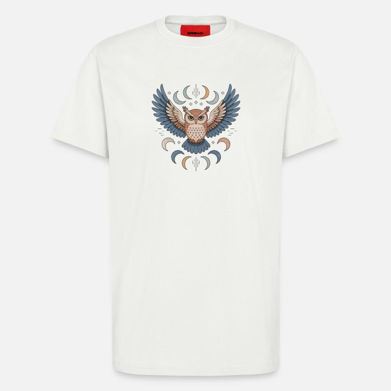 Boho Eule - T-Shirt - made by SPREAD - OFF WHITE