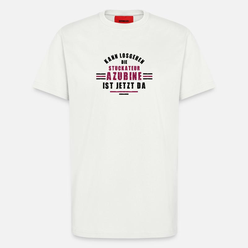 Trainee plasterer apprenticeship training plasterer - T-Shirt - made by SPREAD - OFF WHITE