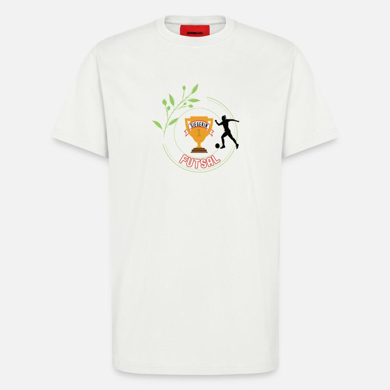 Futsal Siegerin Gewinner Turnier Meisterschaft - T-Shirt - made by SPREAD - OFF WHITE
