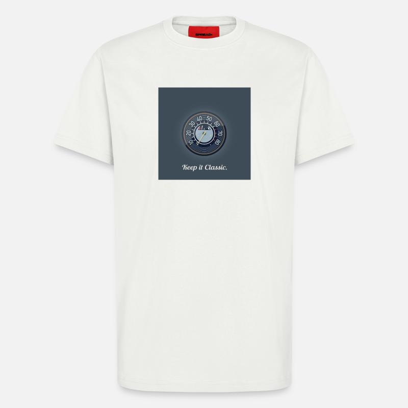 Keep it Classic – Retro Speedometer Design - T-Shirt - made by SPREAD - OFF WHITE