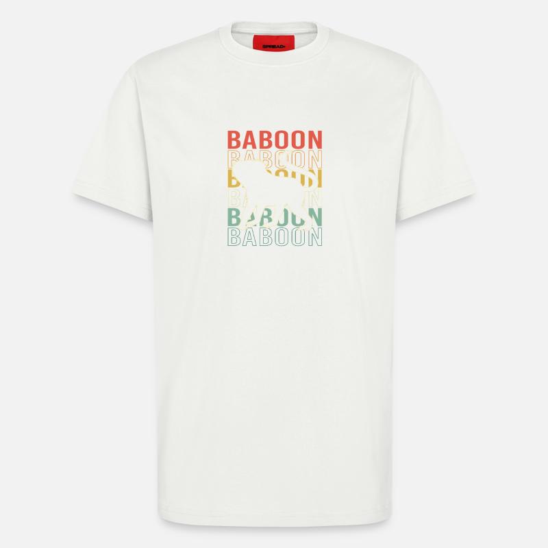 Baboon Baboon Primate Monkey Monkey - T-Shirt - made by SPREAD - OFF WHITE