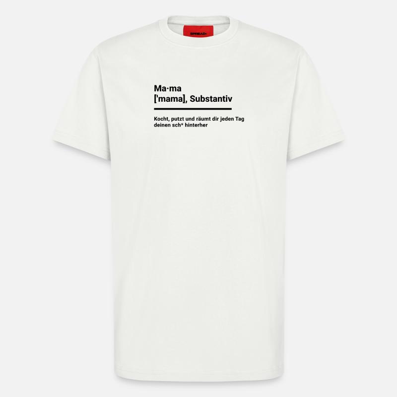 Geschenk Elternzeit Mutter Mütter Mama schlicht  - T-Shirt - made by SPREAD - OFF WHITE