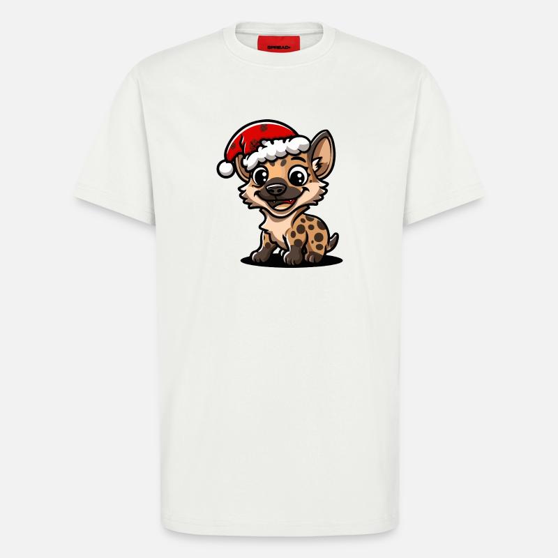 Hyäne Weihnachten - T-Shirt - made by SPREAD - OFF WHITE