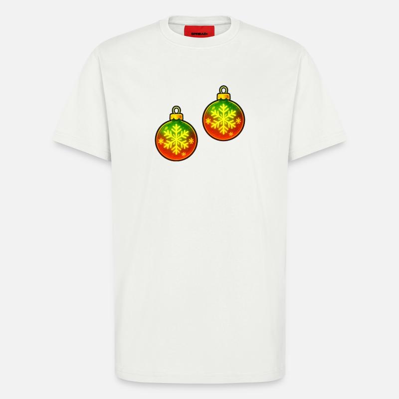 Weihnachtskugel Schneeflocke Ornament Kugel - T-Shirt - made by SPREAD - OFF WHITE