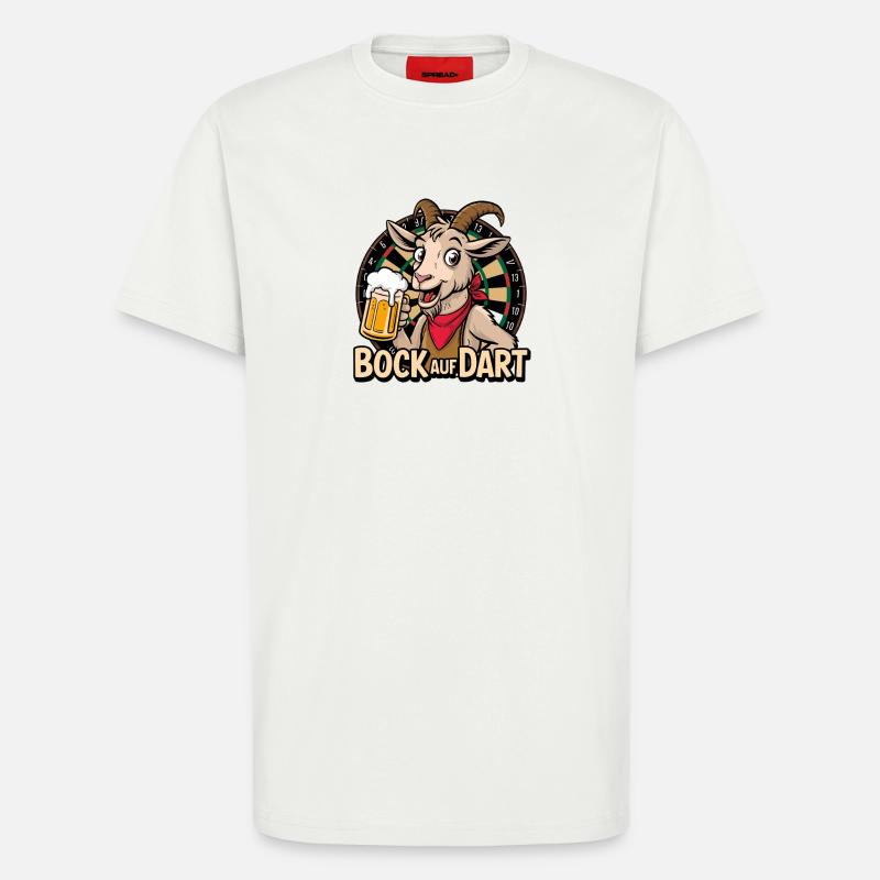 Bock Auf Dart Ziege Mit Bierkrug - T-Shirt - made by SPREAD - OFF WHITE