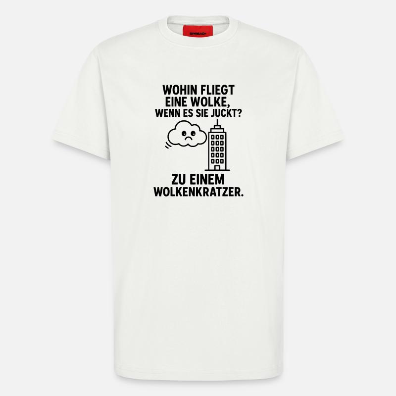 Cloud scratch children's joke - T-Shirt - made by SPREAD - OFF WHITE