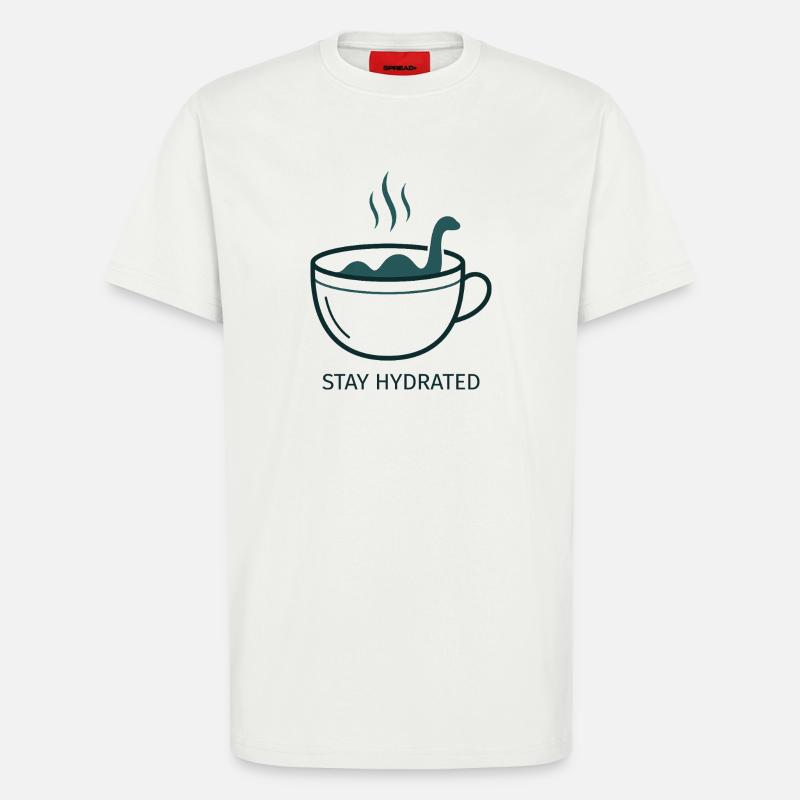 Nessie Stay Hydrated Tasse - T-Shirt - made by SPREAD - OFF WHITE