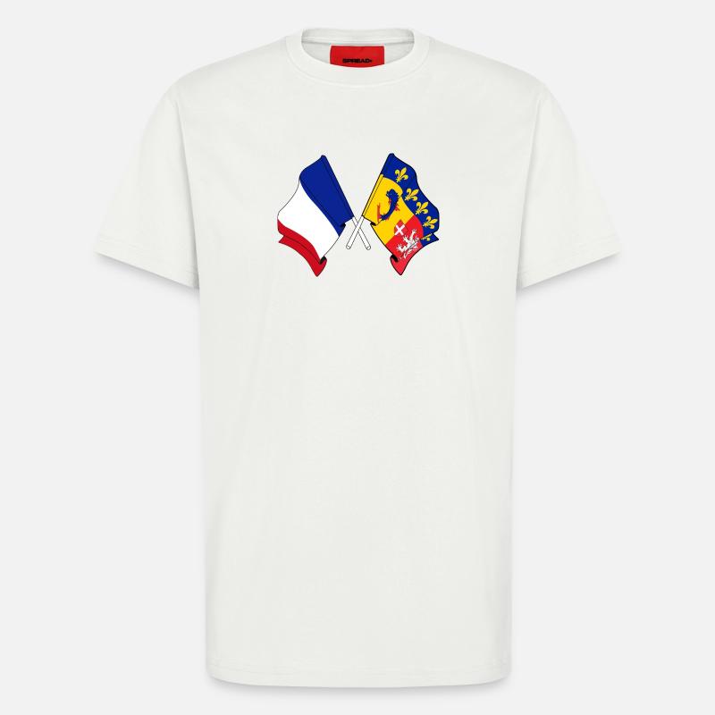 Rhône-Alpes-Herzfrequenz FR - T-Shirt - made by SPREAD - OFF WHITE