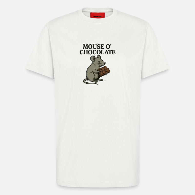 Mouse o'Chocolate Pun Mouse Chocolate - T-Shirt - made by SPREAD - OFF WHITE