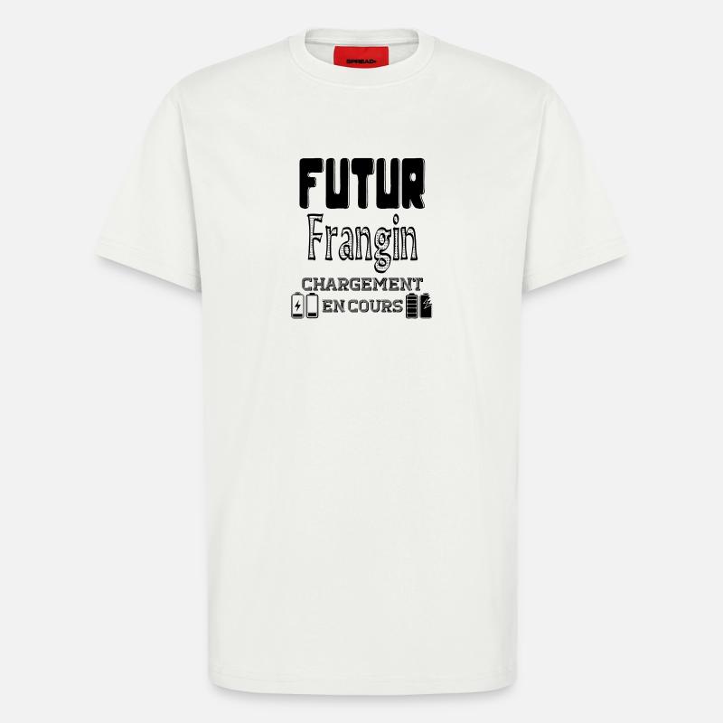 Future Brother Loading In Progress - T-Shirt - made by SPREAD - OFF WHITE