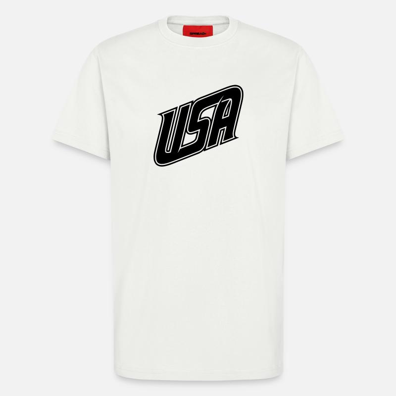 USA  Logo - Farbe variabel - T-Shirt - made by SPREAD - OFF WHITE